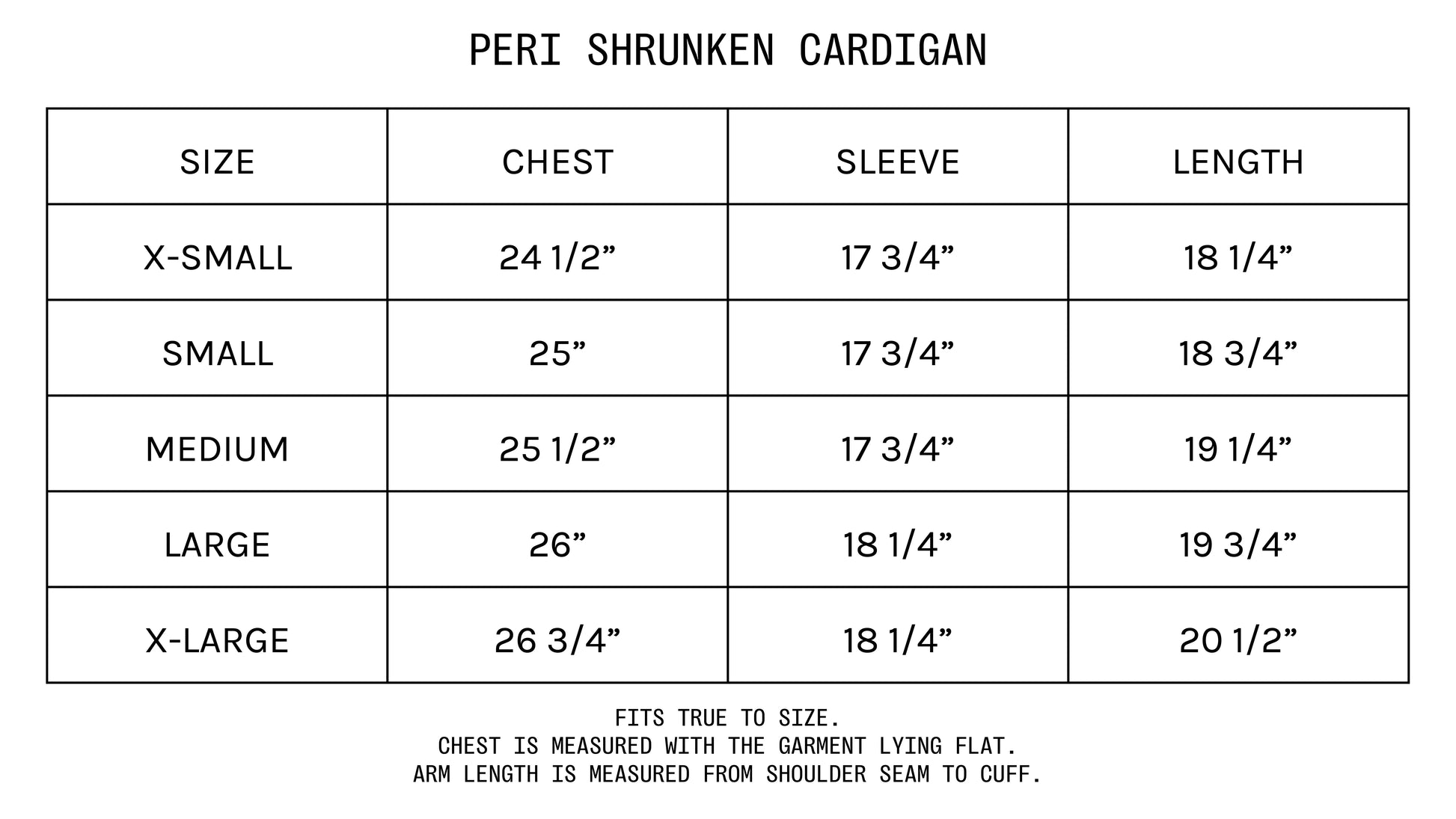 Peri Shrunken Cardi
