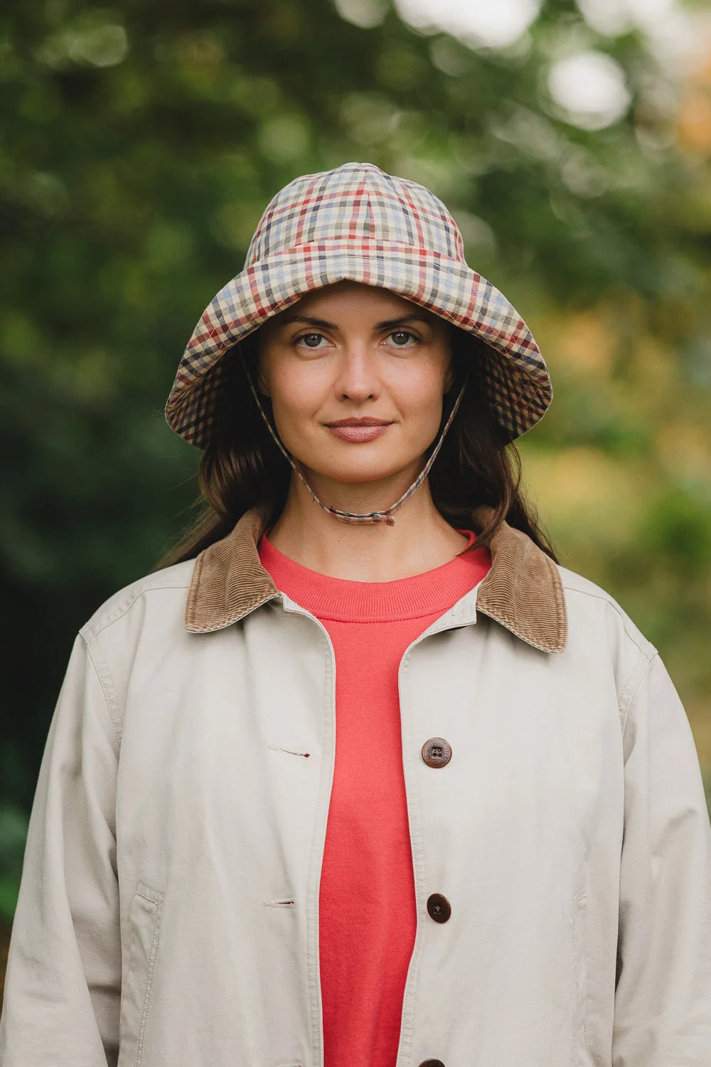 Cirrus Rain Hat - Hedgerow Gingham