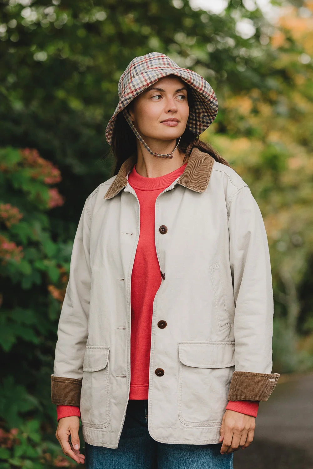 Cirrus Rain Hat - Hedgerow Gingham
