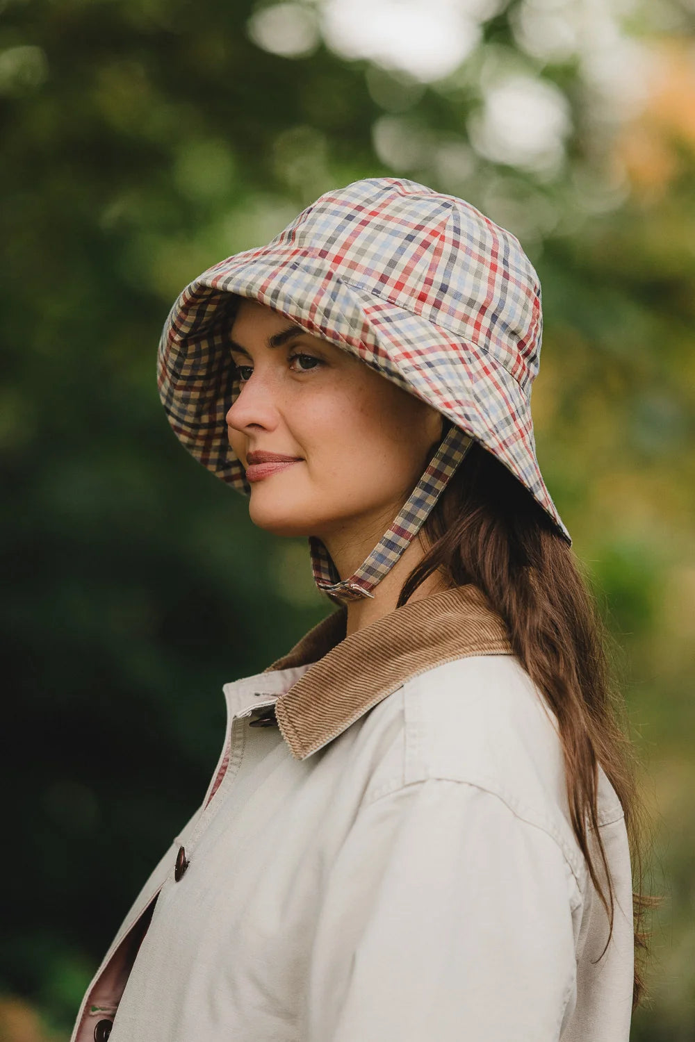 Cirrus Rain Hat - Hedgerow Gingham