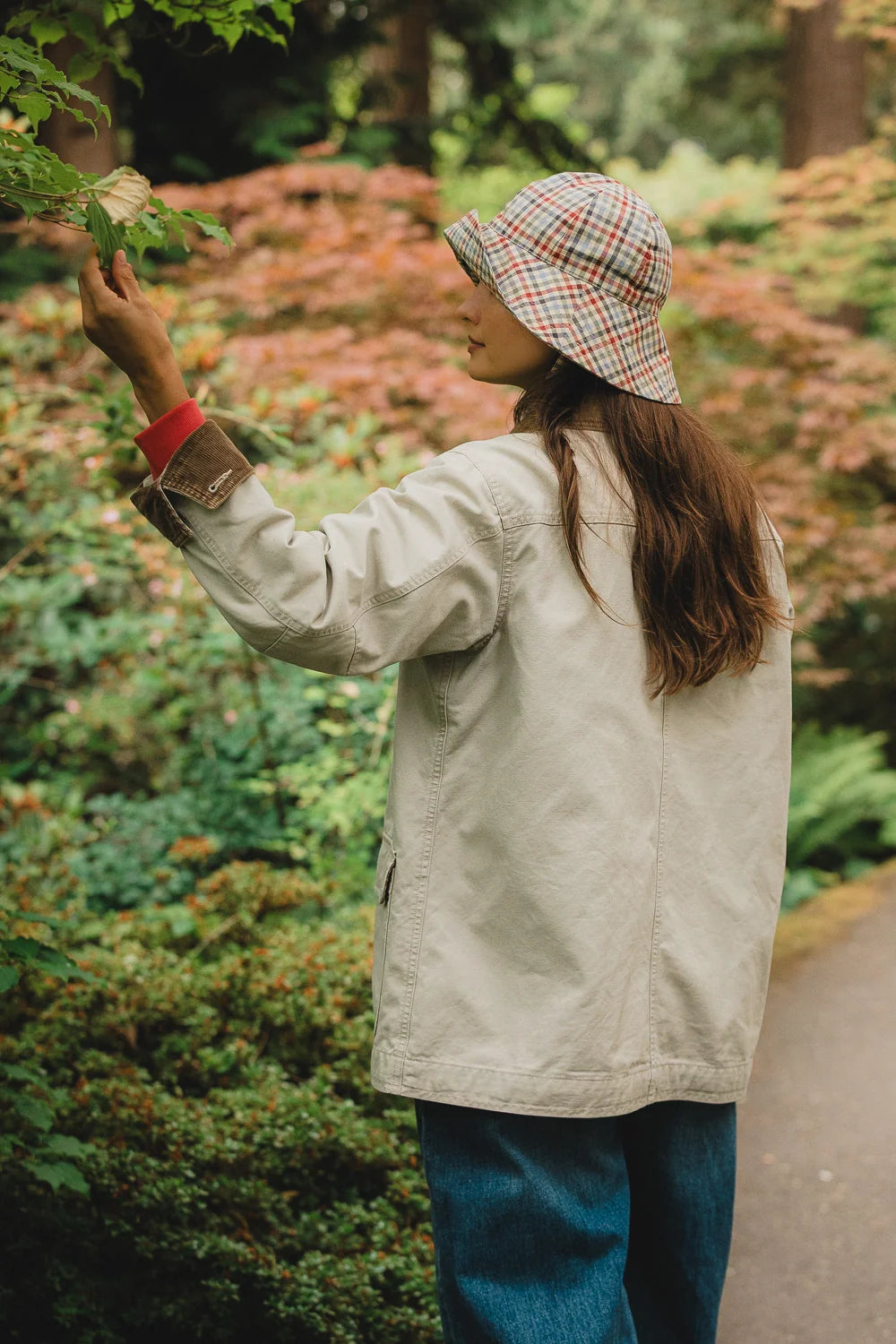 Cirrus Rain Hat - Hedgerow Gingham