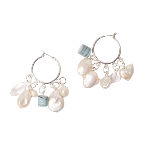 Charm Hoop - Pearl