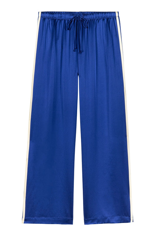 Silk Stripe Crop Pant