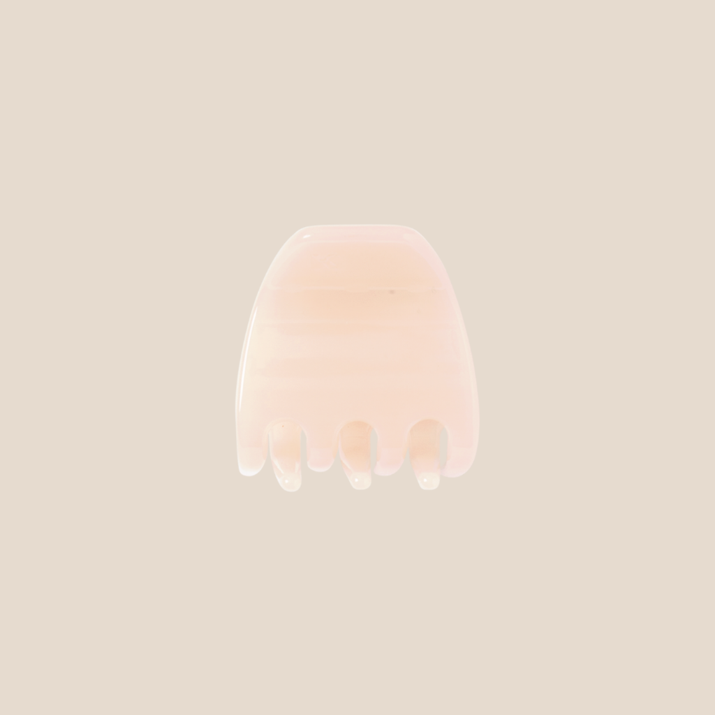 Mini Hair Claw Clip — Rosewater