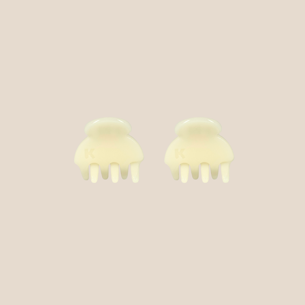 Baby Hair Claw Clip (Set of 2) — Buttermilk