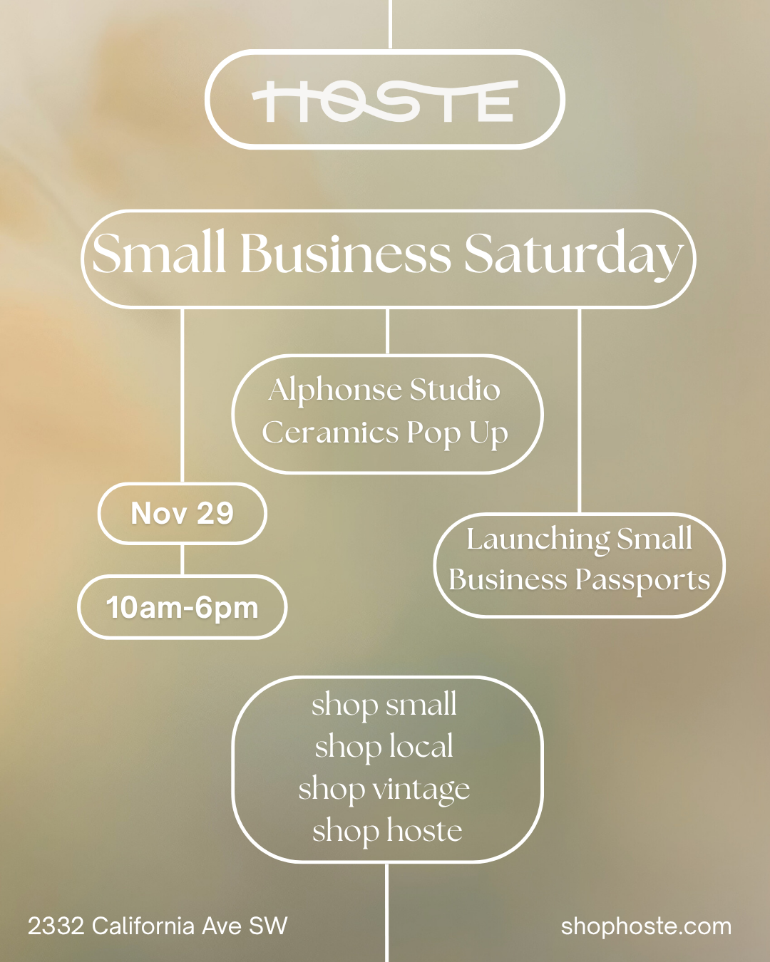 Small Business Saturday - 11/29