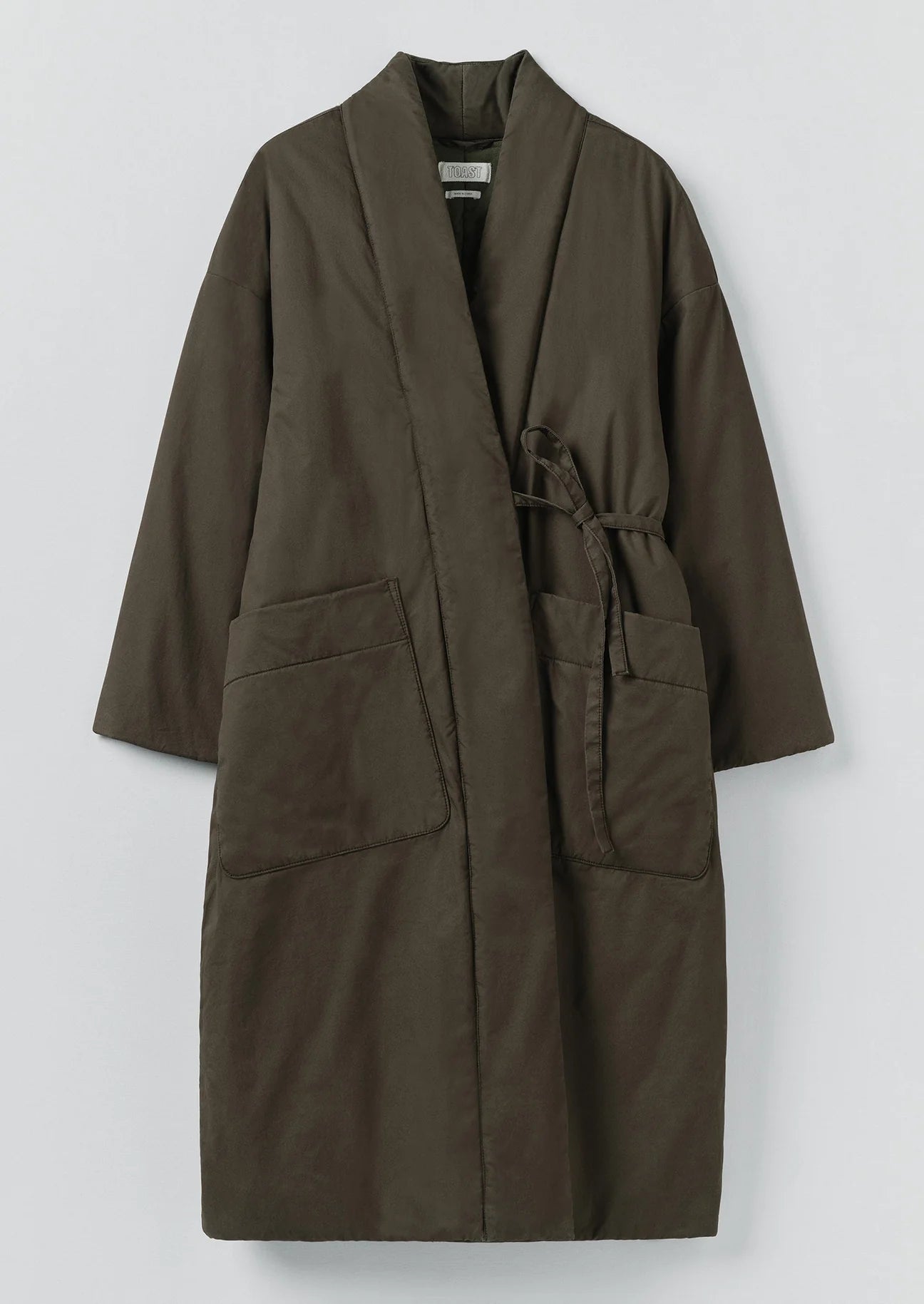 Padded Cotton Wrap Coat