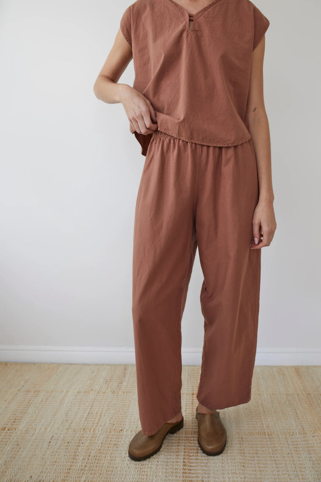 Wide Twill Trouser