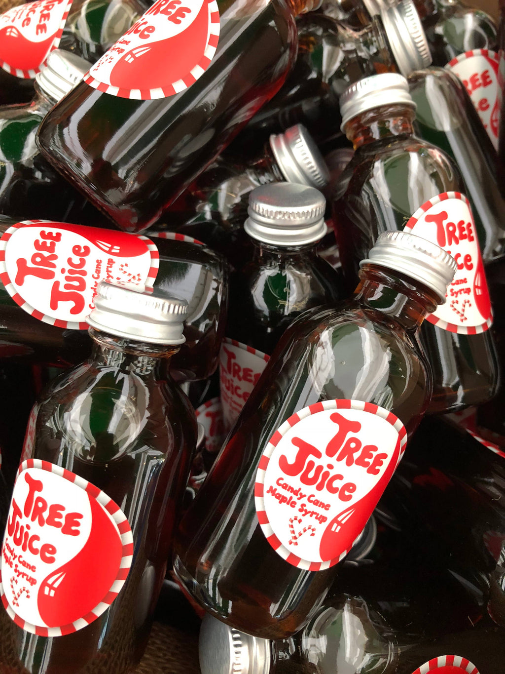 2oz Candy Cane Maple Syrup