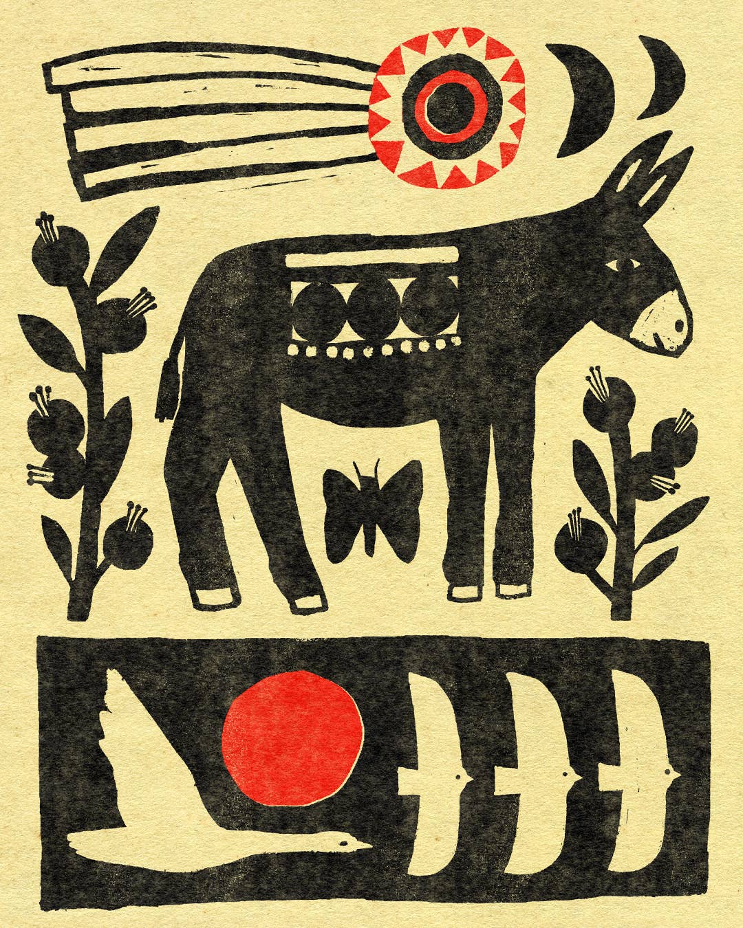 Donkey Art Print