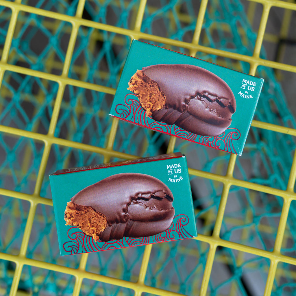 Dark Chocolate Peanut Butter Ganache Lobster Claws