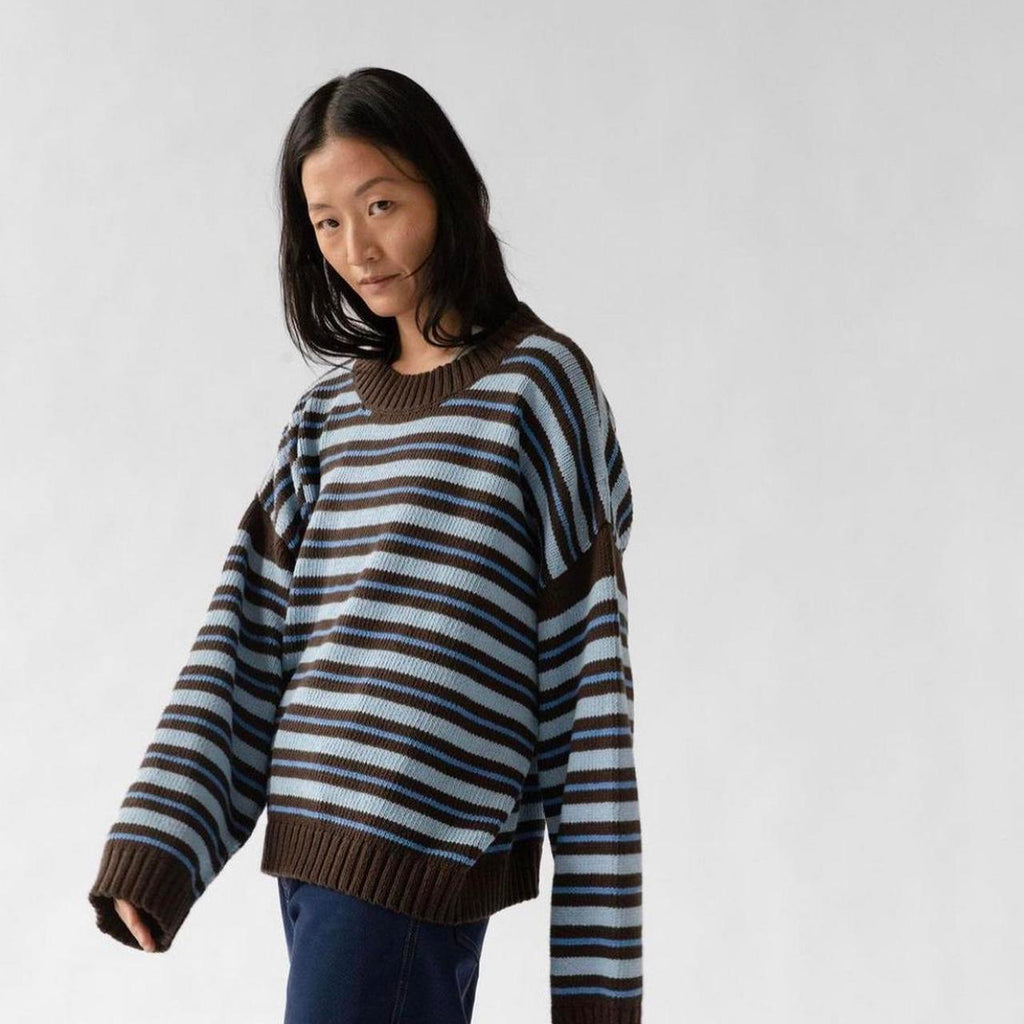 Blake Pullover - Striped Cocoa
