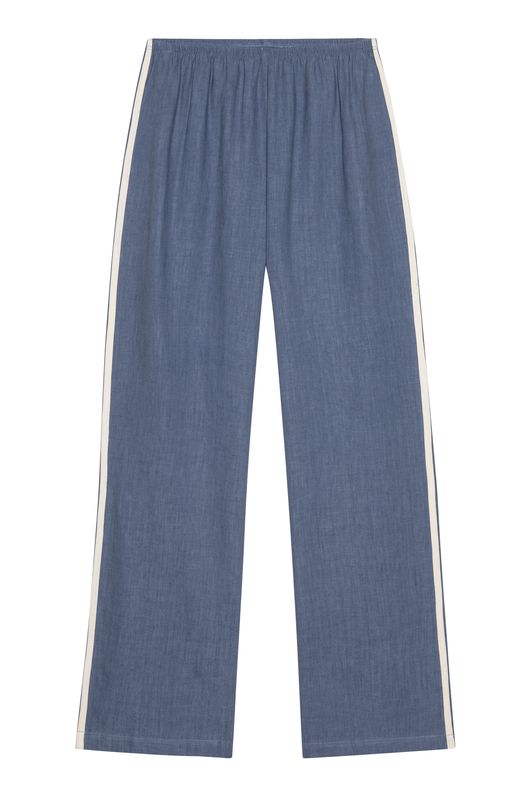 Linen Crop Racer Pants