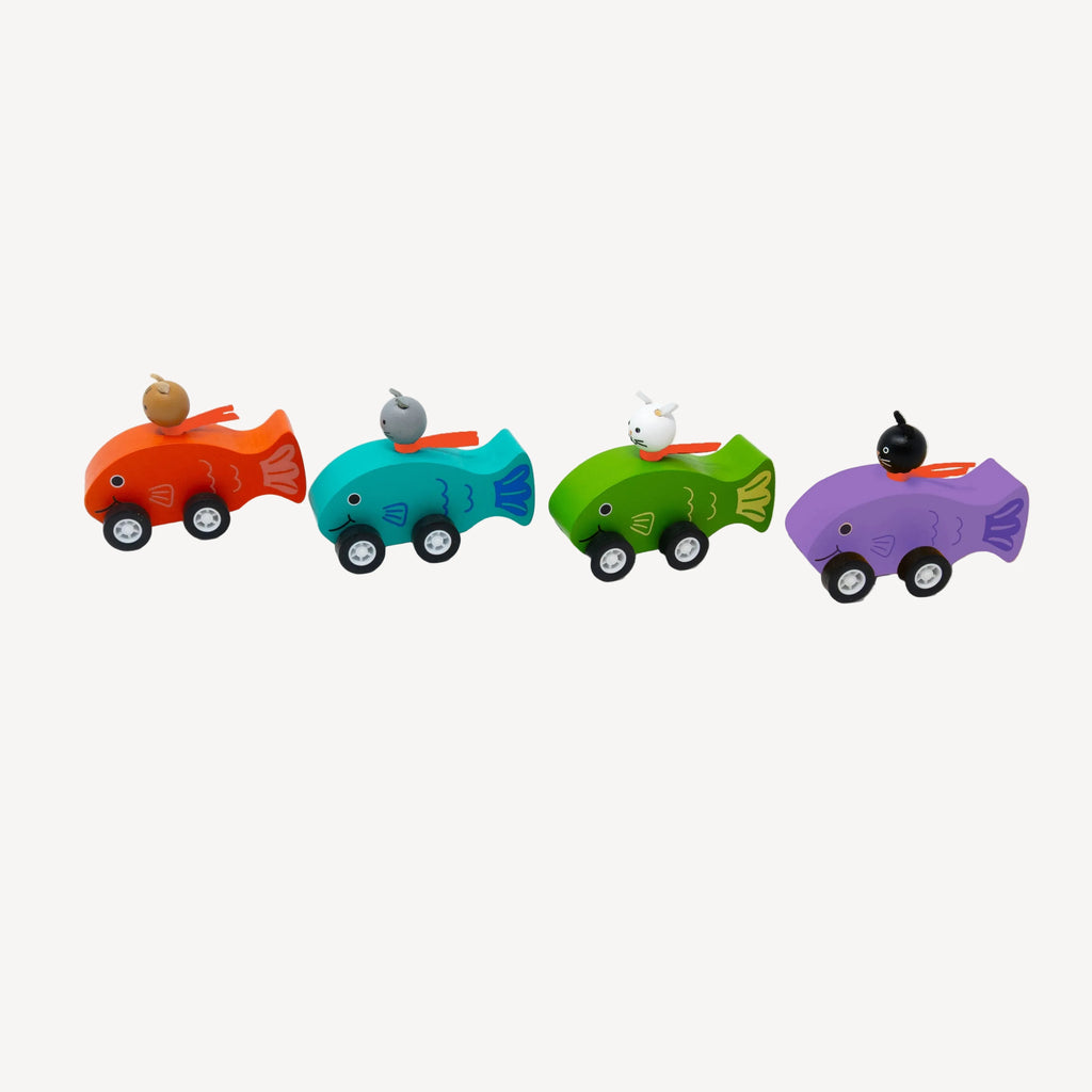 Cat in Fish Car Pull Toys