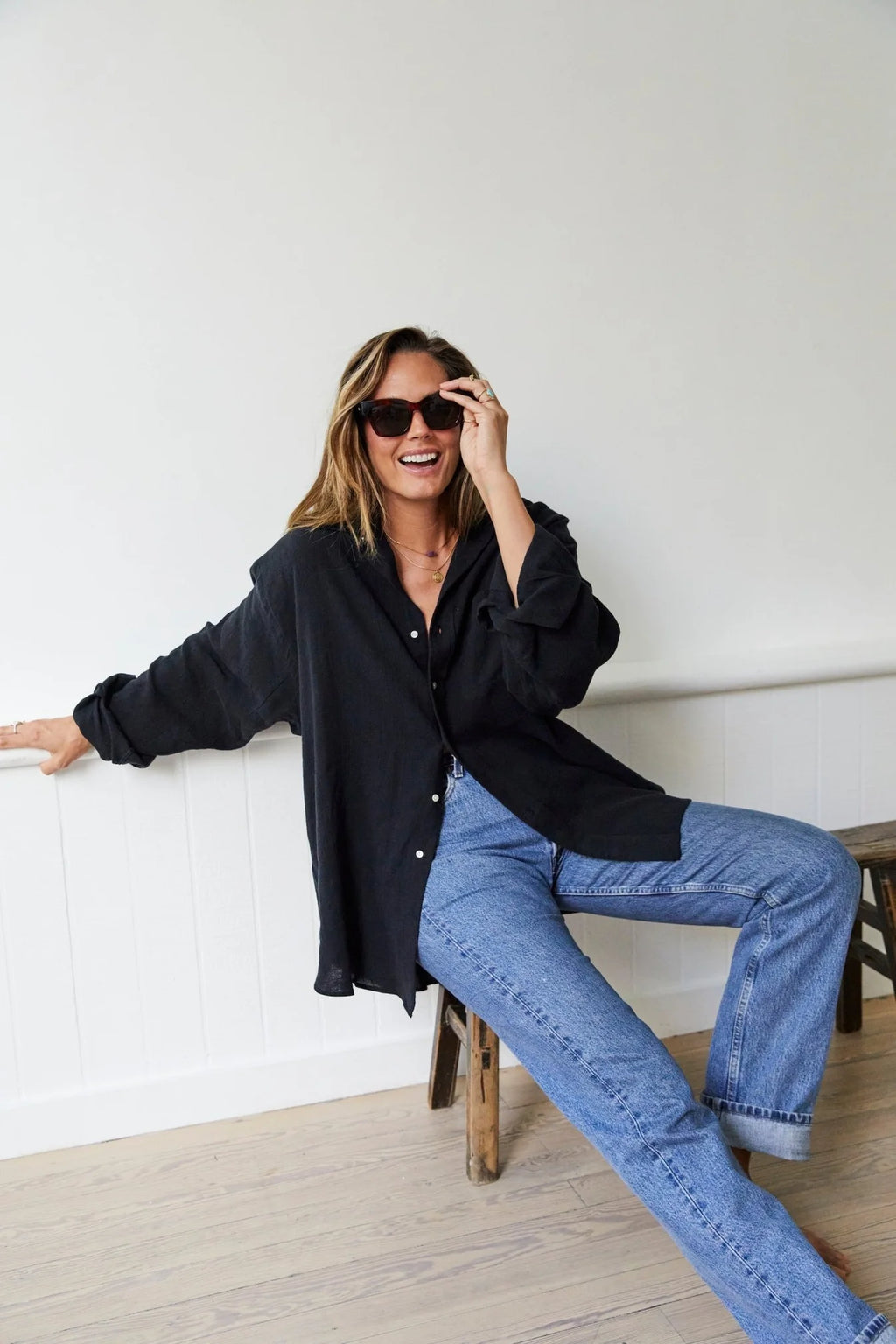 Classic Repeat Shirt - Black