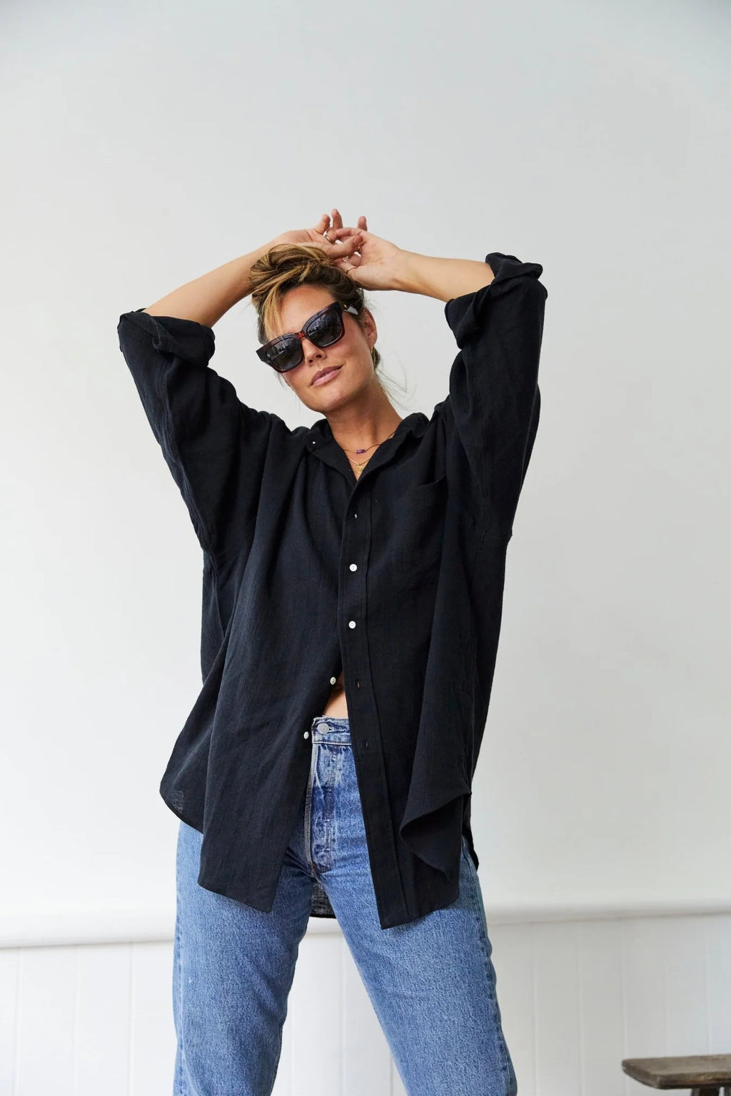Classic Repeat Shirt - Black