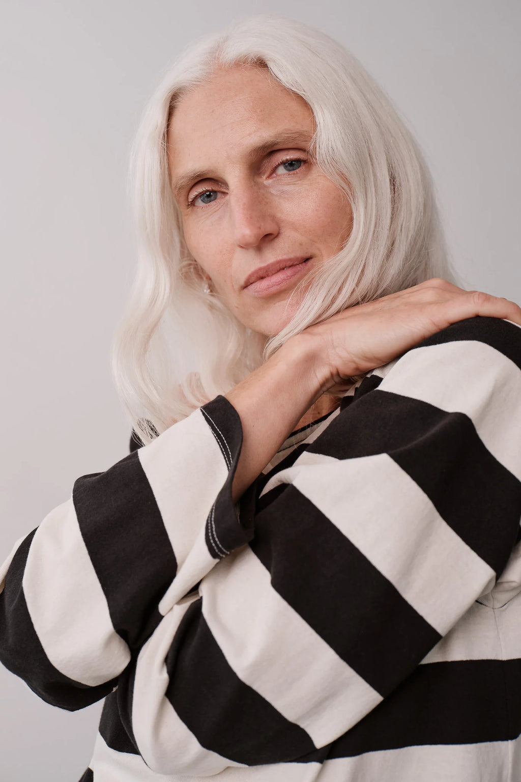 Jersey Striped Boatneck