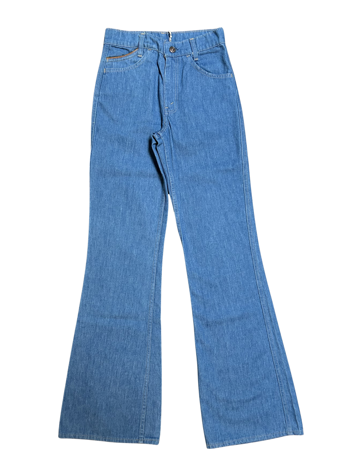 Levi's Orange tab leather trim