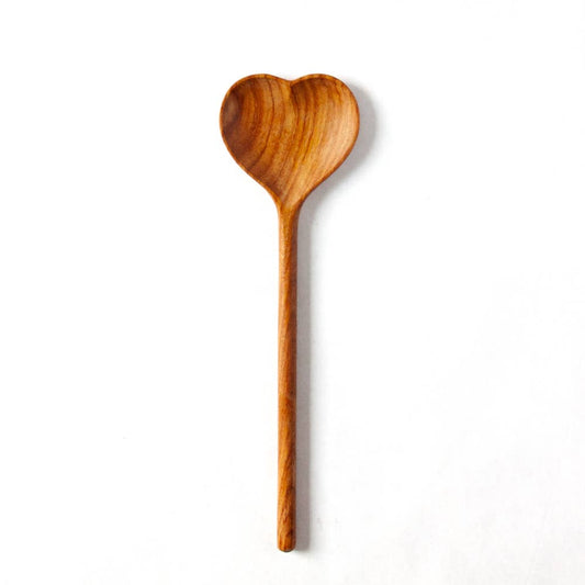 Large Wooden Heart Shaped Spoon