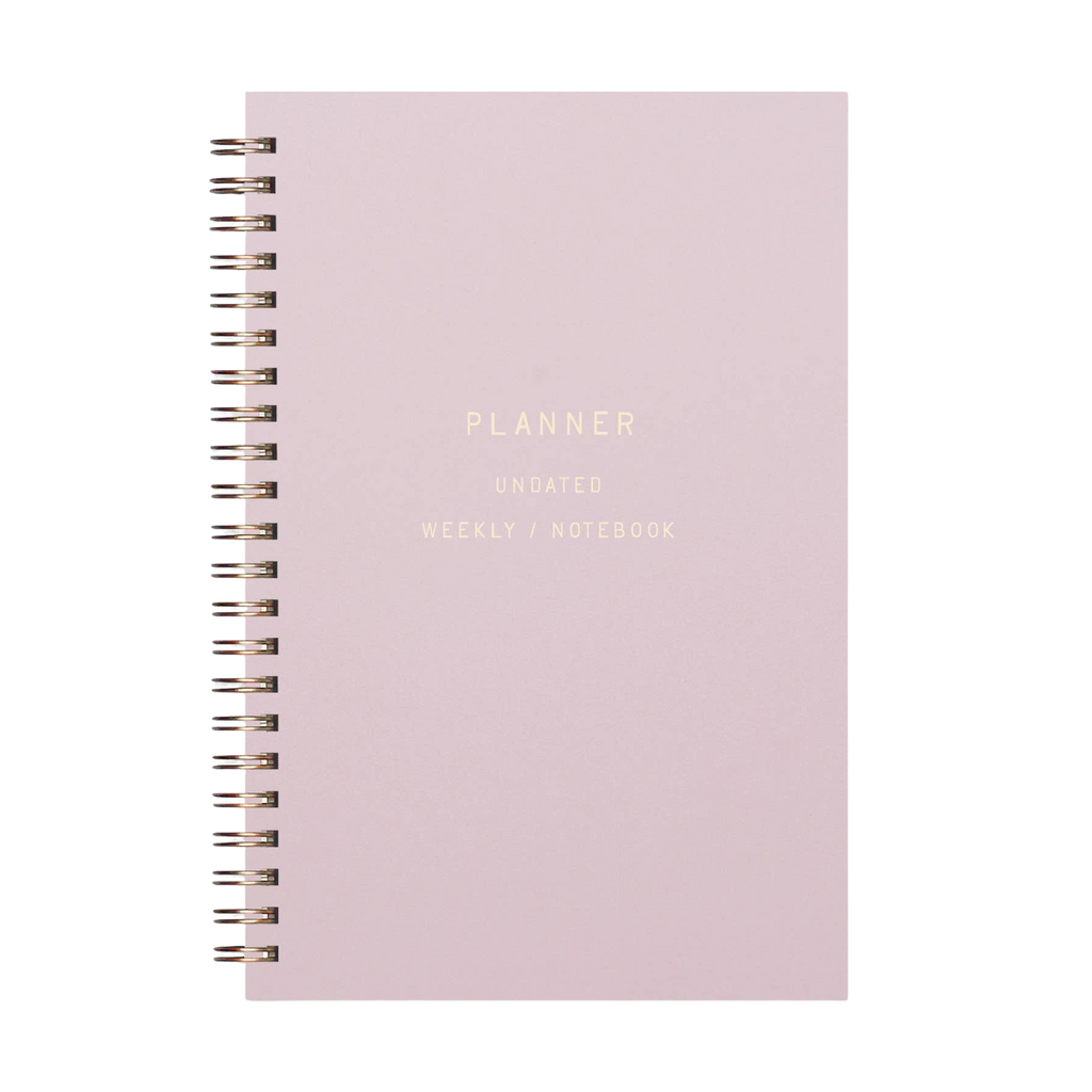 Standard Type Undated Weekly Planner Journal