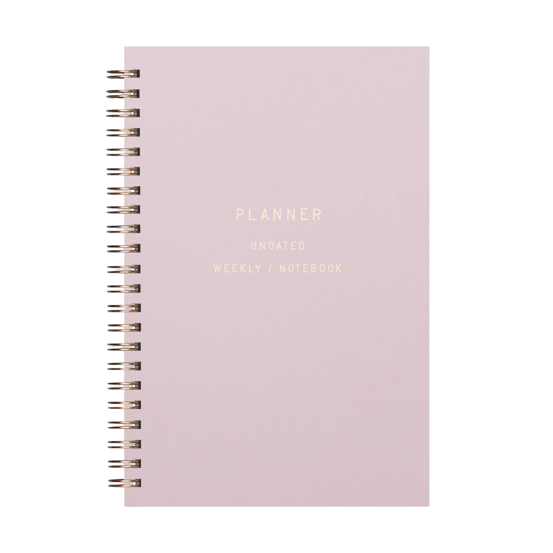 Standard Type Undated Weekly Planner Journal