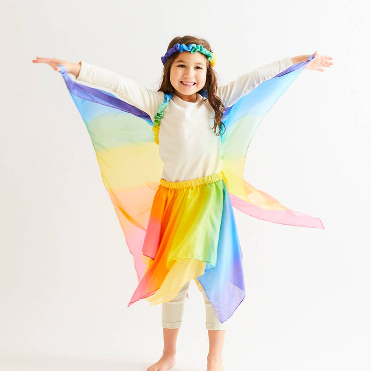 Silk Rainbow Wings - for Fairy Dress-Up Play