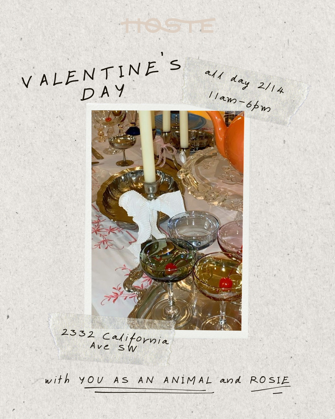 Valentine's Day at Hoste - 2/14