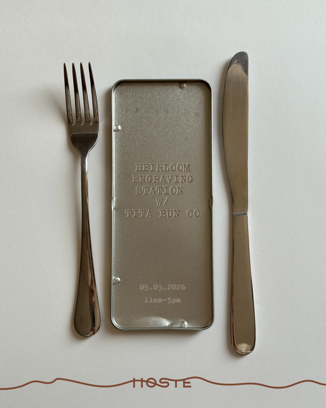 Heirloom Engraving Station w/ Tita Bun Co - 5/3