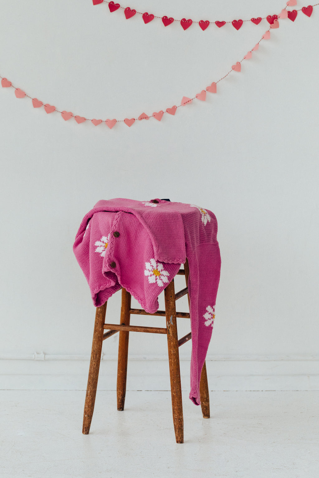 Pink Daisy Cotton Cardi