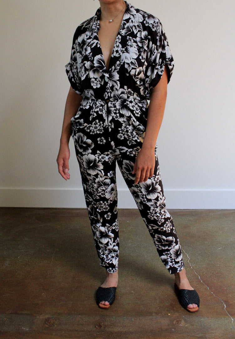 Tropical Print Jumpsuit