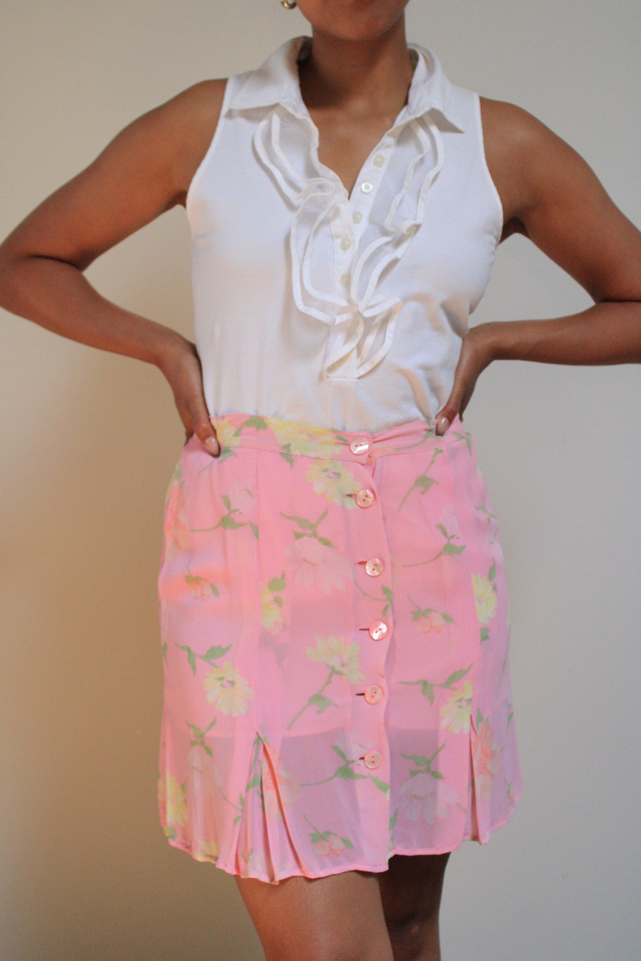 Floral Mini Skirt