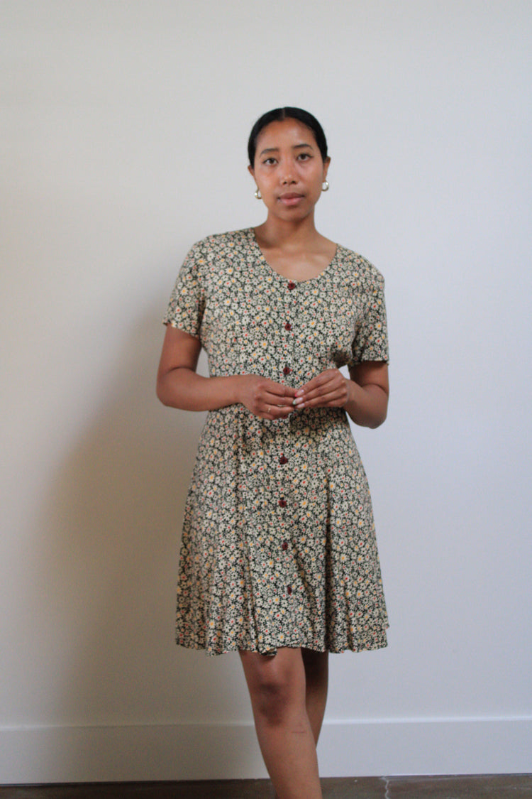 Daisy Rayon Mini Dress