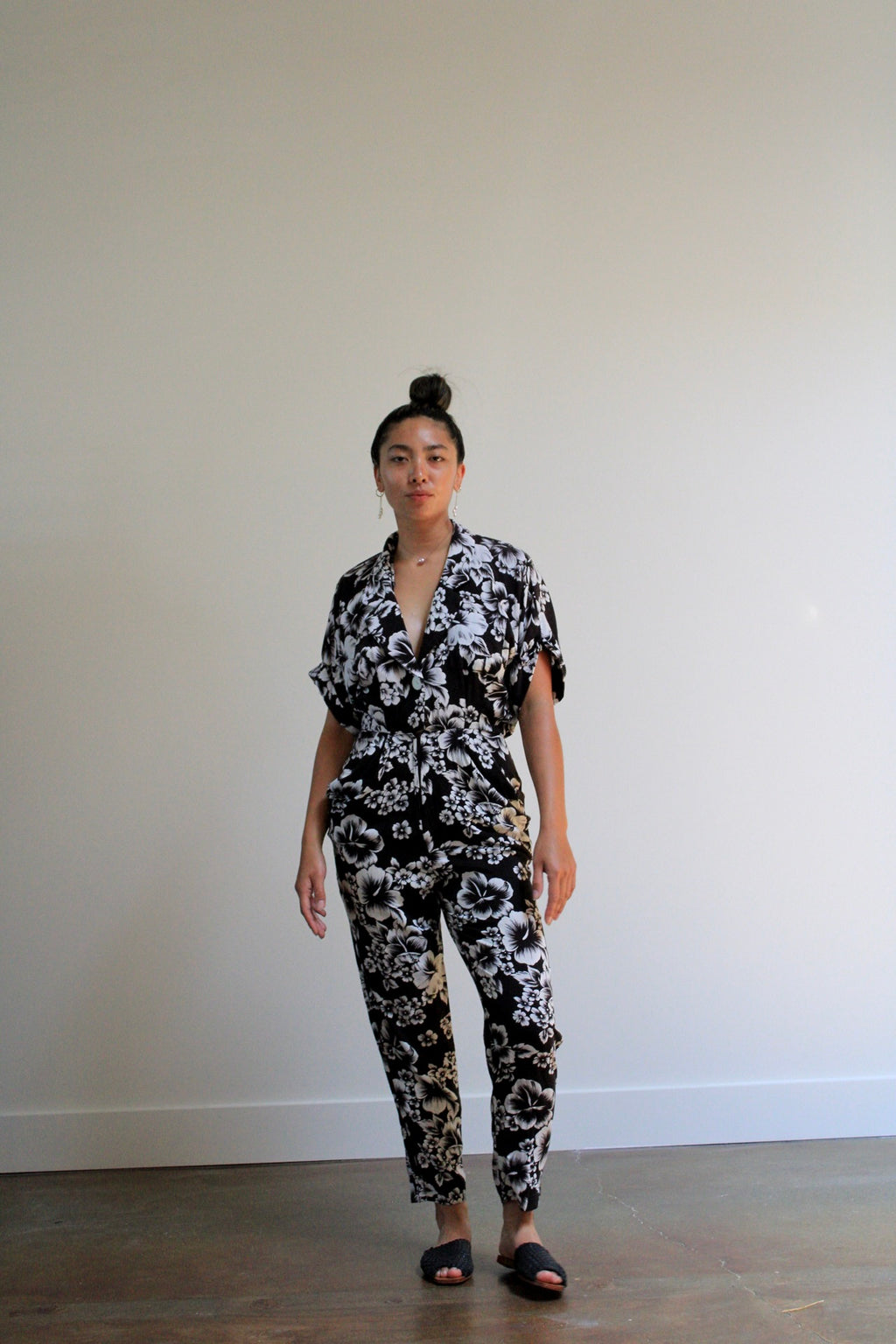 Tropical Print Jumpsuit