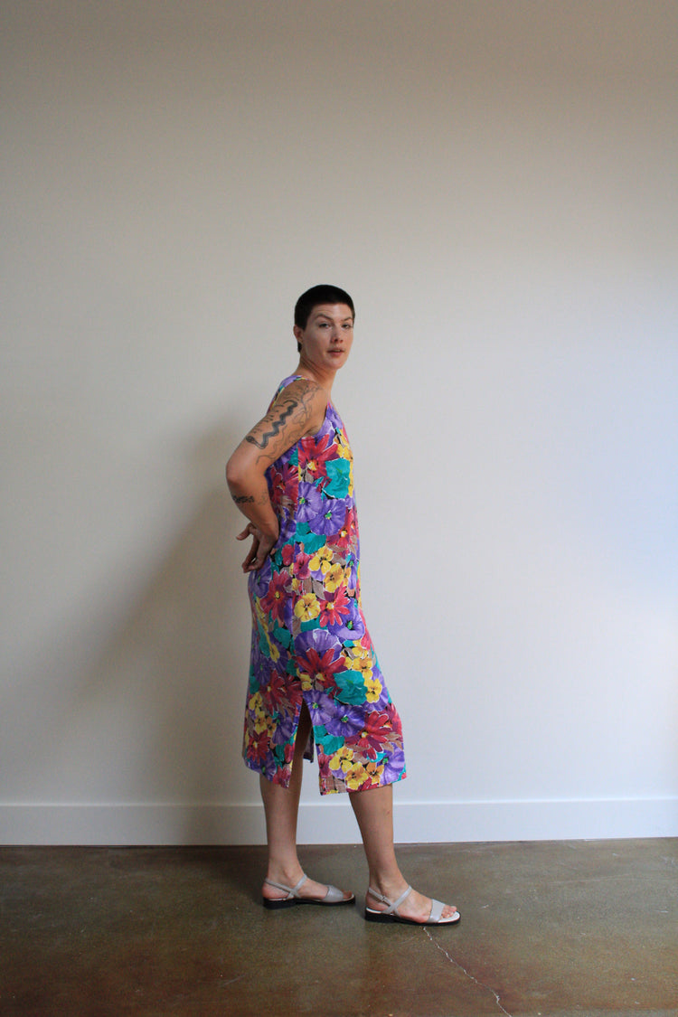 Vibrant Floral Maxi Dress