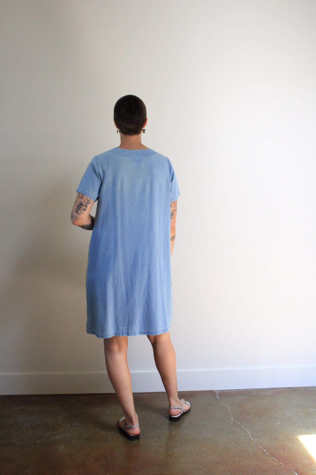 Waist Pocket Denim Dress