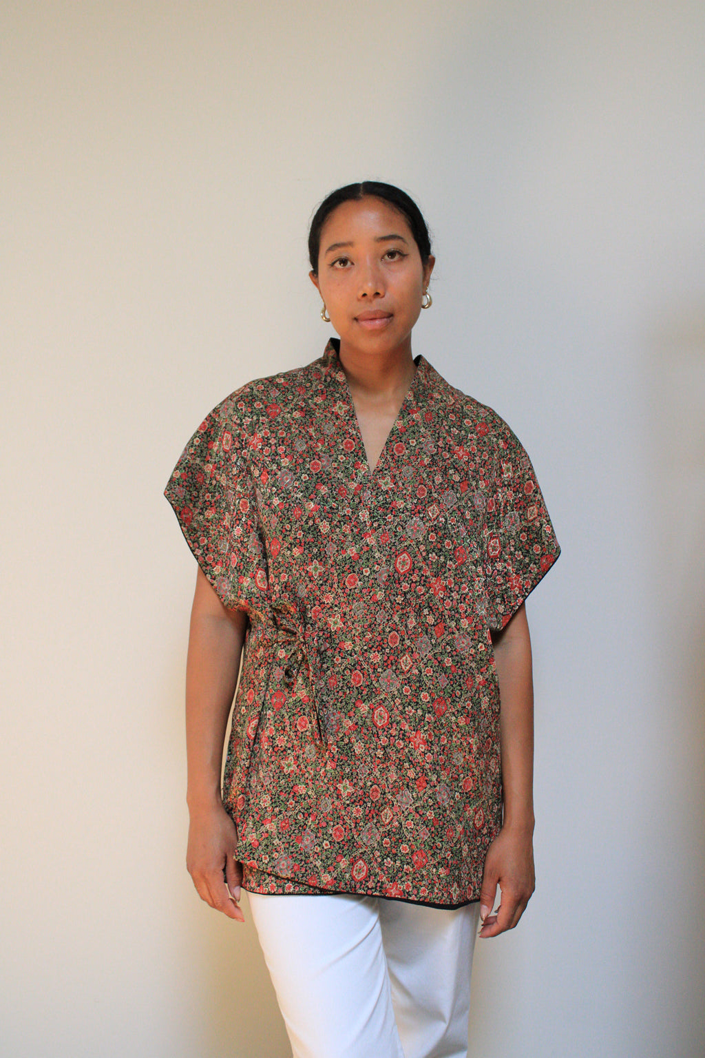 Silk Brocade Tie Vest
