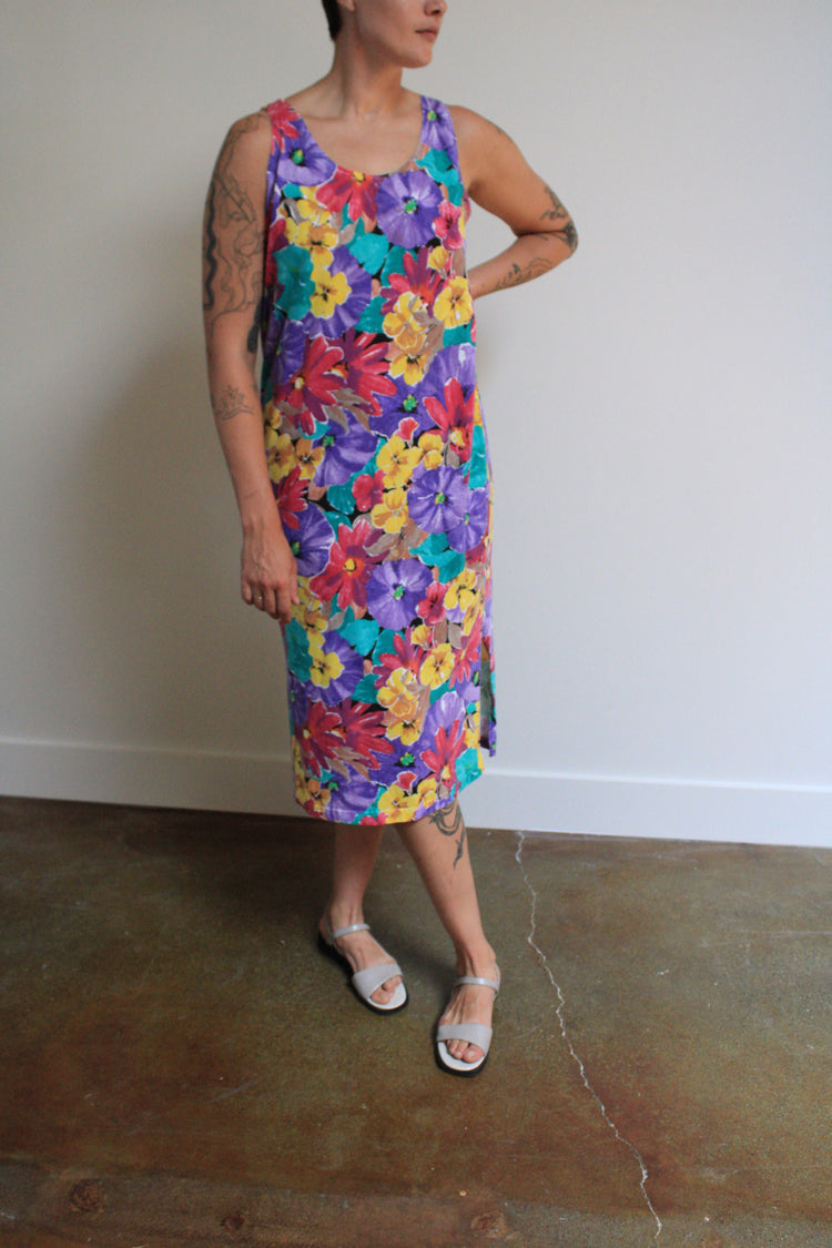 Vibrant Floral Maxi Dress