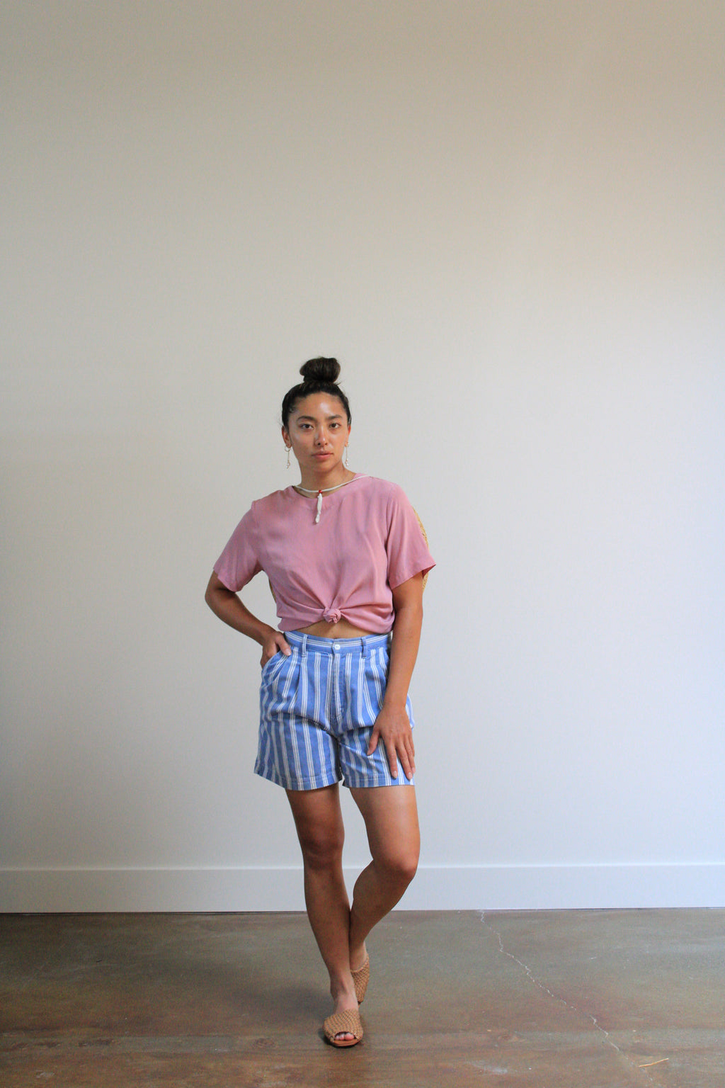 Dusty Rose Silk Tee