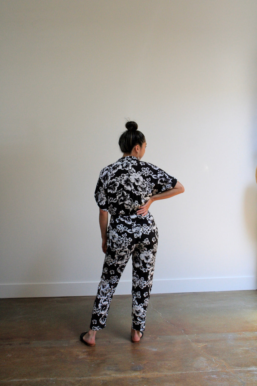 Tropical Print Jumpsuit