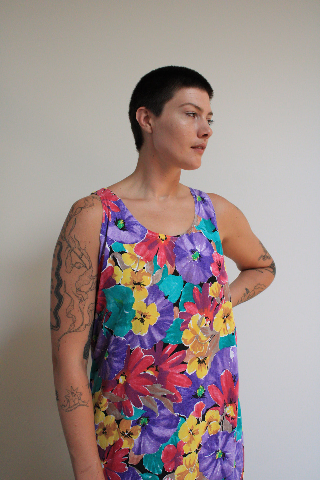 Vibrant Floral Maxi Dress