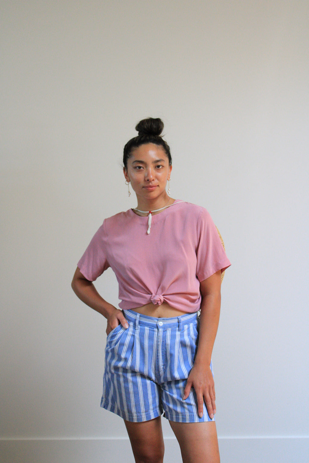 Dusty Rose Silk Tee