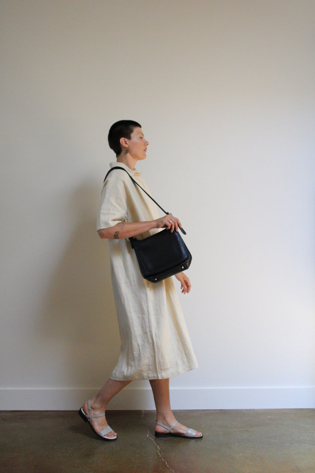 Authentic Coach Black Leather Shoulder Bag