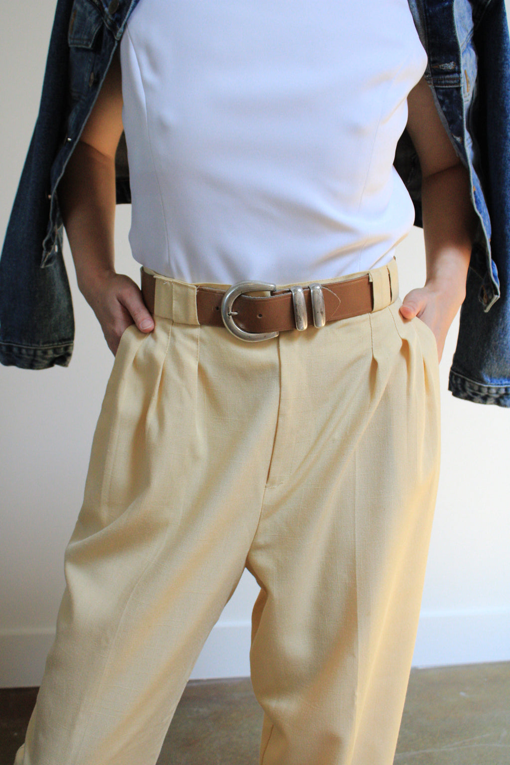 High Rise Pleated Trousers
