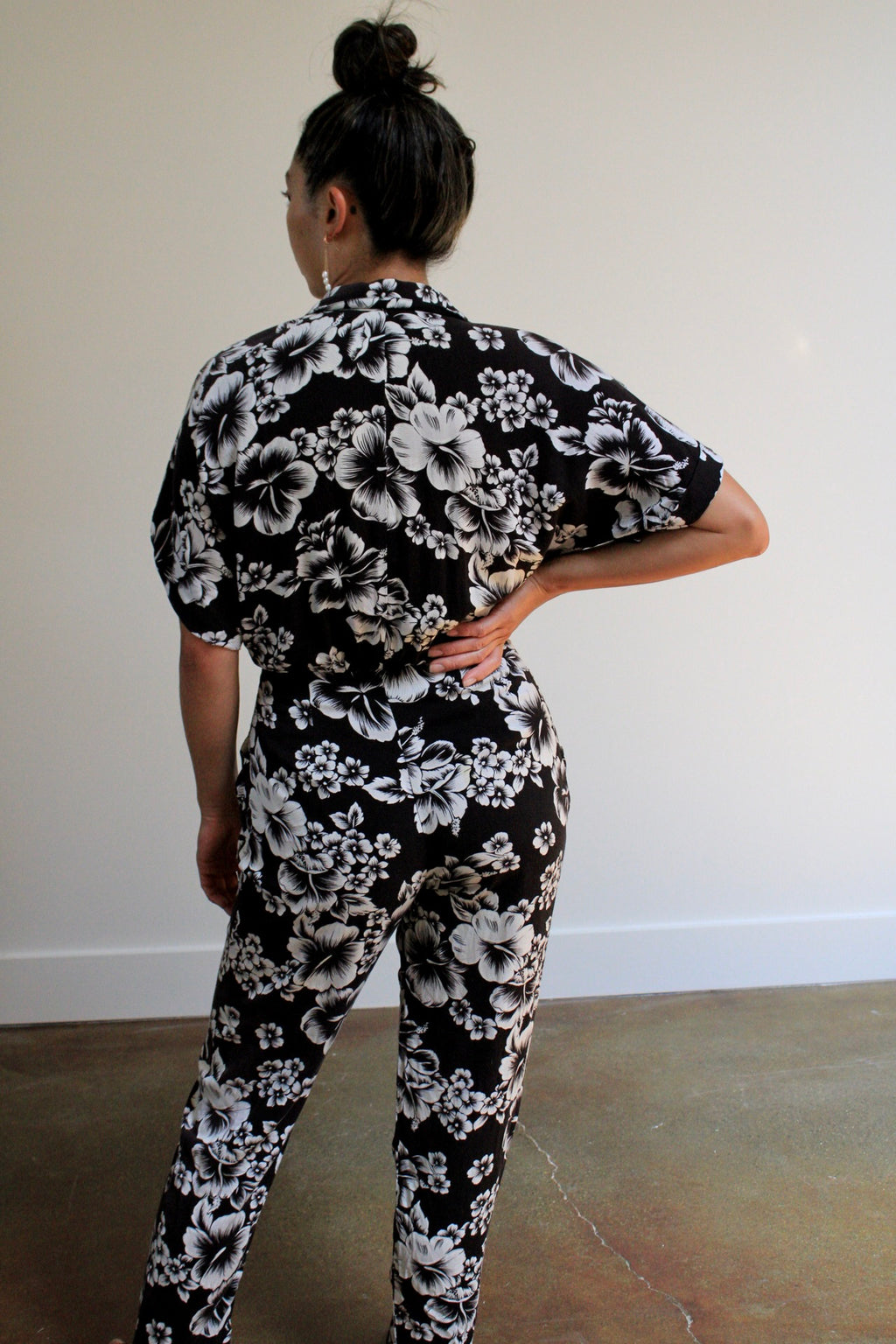 Tropical Print Jumpsuit
