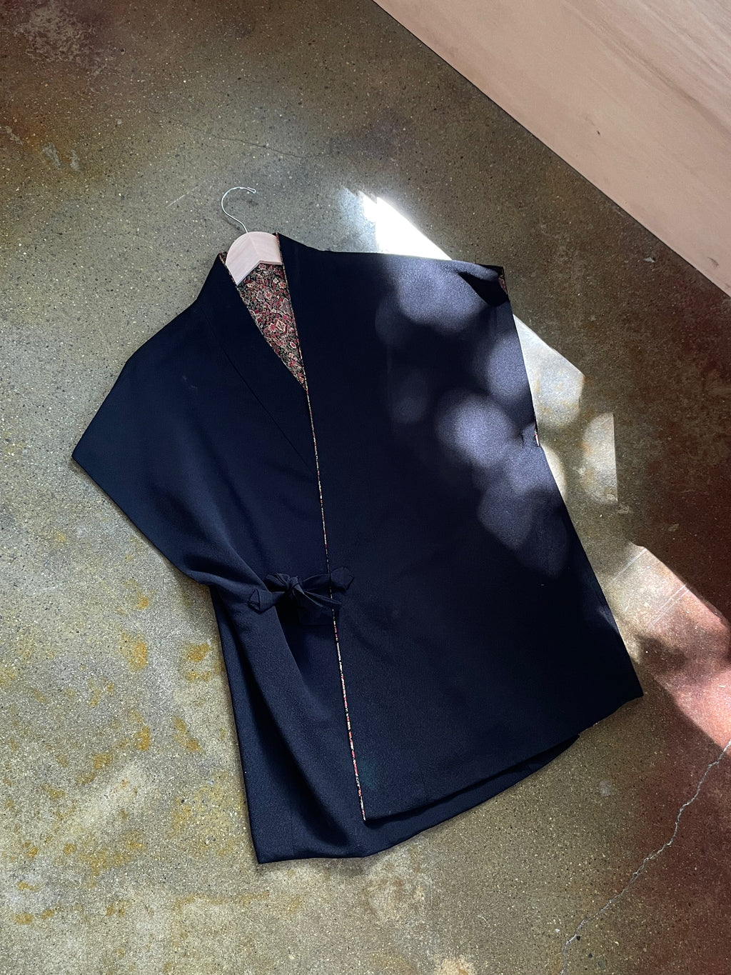 Silk Brocade Tie Vest