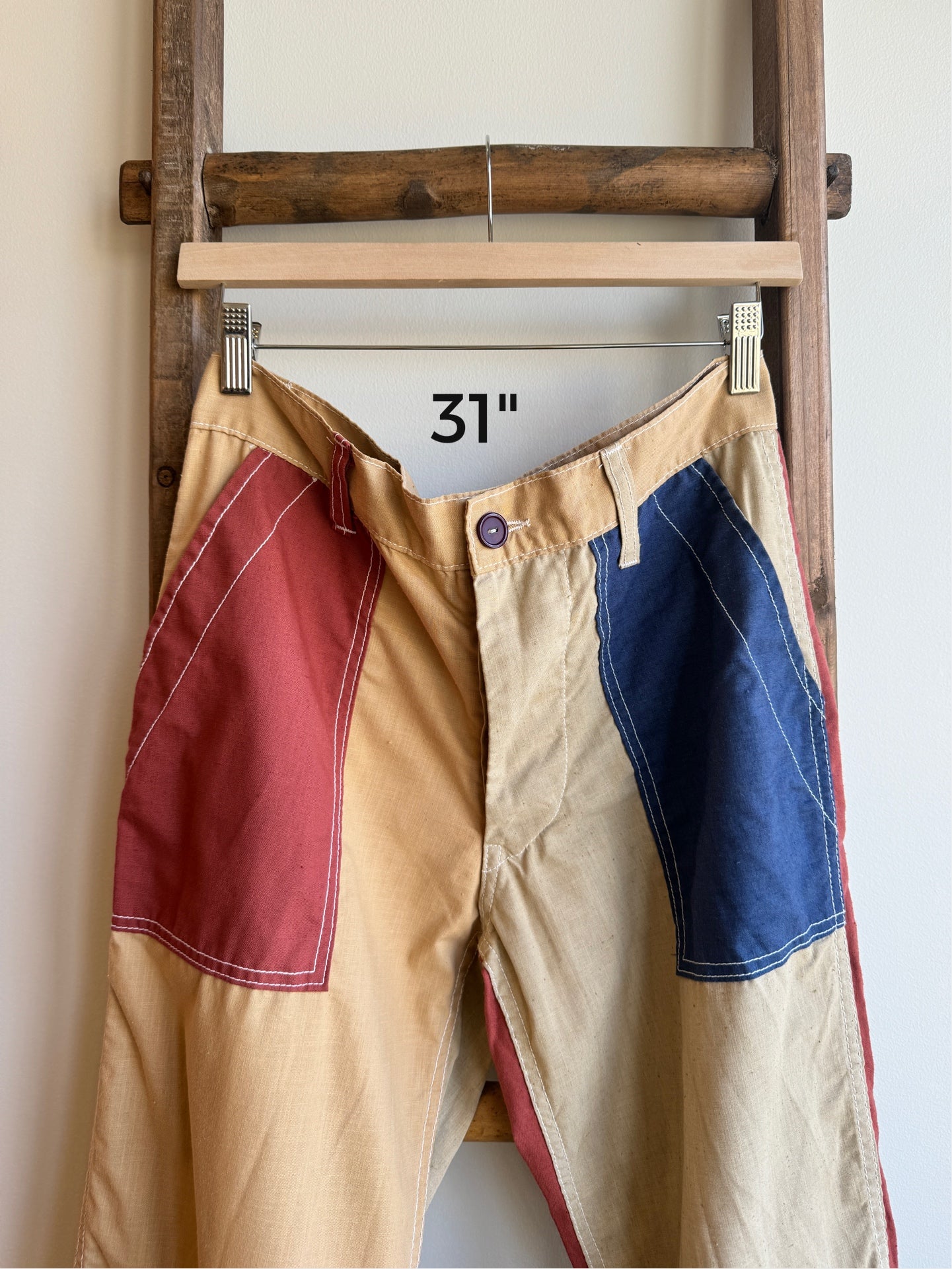 Cotton Patchwork Pant