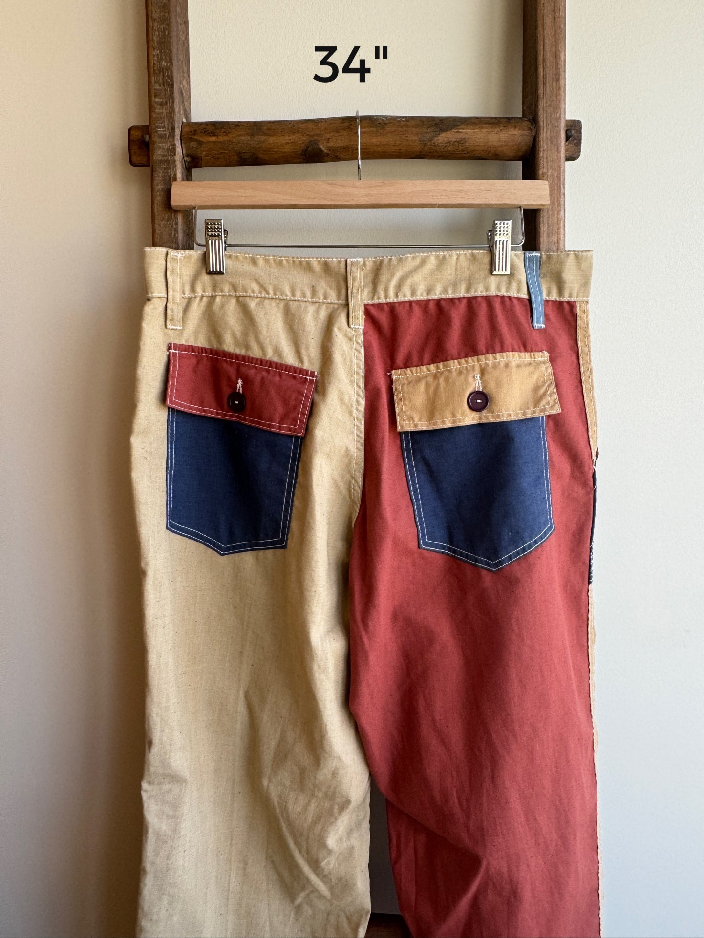 Cotton Patchwork Pant
