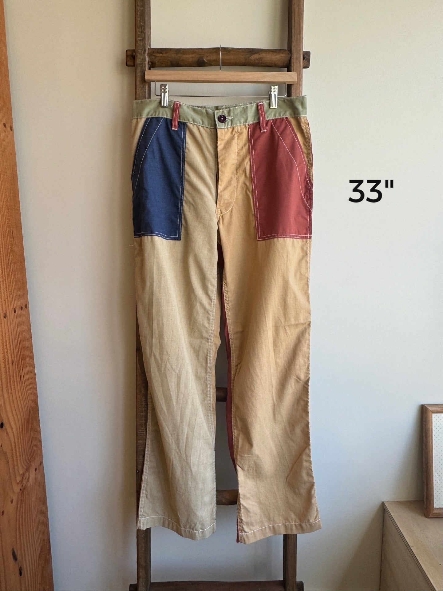 Cotton Patchwork Pant