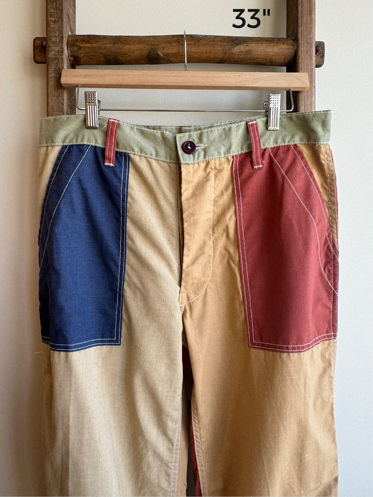 Cotton Patchwork Pant