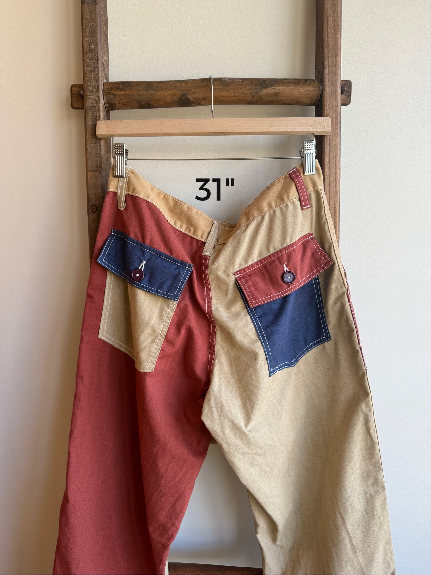 Cotton Patchwork Pant